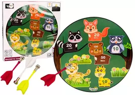 LEAN TOYS Magnetic Animals Green Arcade Darts Game