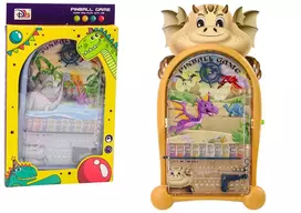 LEAN TOYS Arcade Game Pinball Dinosaurs Dragon Stand Beige
