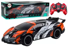 LEAN TOYS RC Sportinis automobilis 1:10 Oranžinis, greitis iki 25 km/h
