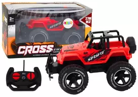 LEAN TOYS Toy Car Remote Controlled Off-Road Car RC 1:18 Red
