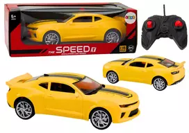 LEAN TOYS Toy Car Remote Controlled Sports Car RC 1:16 Yellow