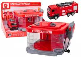 LEAN TOYS Fire Department Wash Walkie Talkie Lights Sounds Water