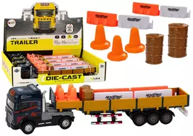 LEAN TOYS Sunkvežimis su Priekaba Mėlynas 1:24 TIR Automobilis Sunkvežimio Aksesuarai Garsai