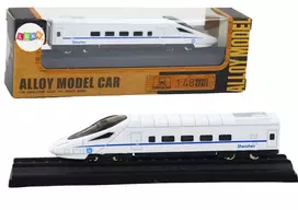LEAN TOYS Collectible Model Train Wagon White 1:48 Metal