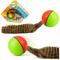 LEAN TOYS Ball with Fluffy Ferret Tail Interactive Bath Toy