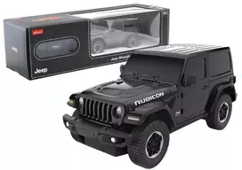 JEEP Wrangler JL Rubicon Remote Controlled RC Car Rastar Black 1:24