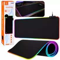 LEAN klaviatūros ir pelės kilimėlis su LED apšvietimu 40x90cm