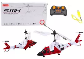 LEAN TOYS nuotolinio valdymo RC sraigtasparnis su giroskopu Syma S111H raudonas