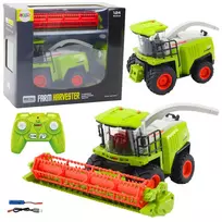 LEAN TOYS Žemės ūkio kombainas su grūdų pjaunamąja dalimi, nuotoliniu valdymu RC 2.4G