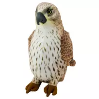 LEAN TOYS Minkštas žaislas Sakalas Keleivis Paukštis Rudas 30cm