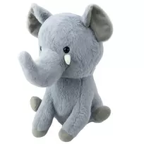 LEAN TOYS Plush Mascot Cuddly Toy Large Elephant Gray 36cm