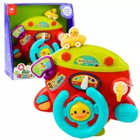 LEAN TOYS Interaktyvus lėktuvo valdymo pultas „Mažasis pilotas“ su garsais