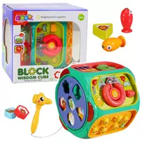 LEAN TOYS Lavinamasis žaislas Interaktyvus kubas Multifunkcinis 8in1
