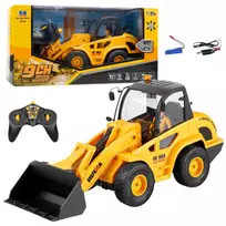 Huina 1:24 RC Kroviklis-Ekskavatorius-Buldozeris - 9 Kan. 2.4GHz Nuotolinio Valdymo Statybinė Mašina su LED Šviesomis ir Garsais