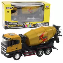 Huina 1:50 Betono Maišyklė – Statybinė Transporto Priemonė, Lieta iš Metalo, Chaki Spalvos
