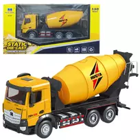 Huina 1:50 Die-Cast Concrete Mixer Truck Construction Vehicle Yellow