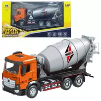 LEAN TOYS Betono maišyklė Statybinė transporto priemonė Metalas Huina Oranžinė 1:50