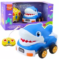 LEAN TOYS Automobilis su Pulteliu RC Vaikams Mėlynas Ryklys