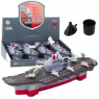 LEAN TOYS Lėktuvnešis Karinis Laivas Su Vandens Efektu Kibiras Piltuvas