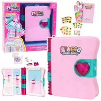 LEAN TOYS Secret Diary Padlock Notebook Locker Key Accessories Pink
