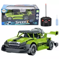 LEAN TOYS nuotoliniu valdymu automobilis RC Car 1:20 Šviesos Dūmų Efektas Žalias