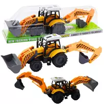 LEAN TOYS Didysis krovimo ekskavatorius Žemės ūkio ir statybų mobilus geltonas