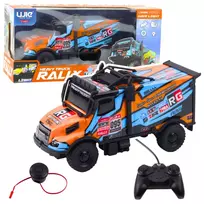 LEAN TOYS RC Truck Remote Controlled Car with Illuminated Body Orange