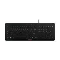 CHERRY STREAM PROTECT KEYBOARD Corded US-Layout Black
