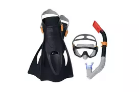 Bestway Diving Set Mask, Snorkel, Fins Black 25020