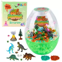 LEAN TOYS DIY Creative Dinosaur Terrarium Kit su balso valdymo naktine lempute
