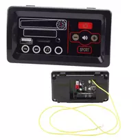 LEAN CARS Muzikos skydelis 12V baterijomis varomai transporto priemonei - Juodas