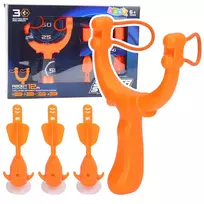 LEAN TOYS Šaudymo rinkinys – Tigras su siurbtukais, 3 vnt.