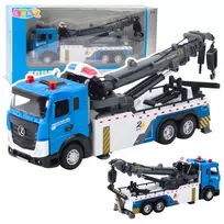 LEAN TOYS Vehicle Boom Truck Tow Truck Metal Cabin Lights Sounds