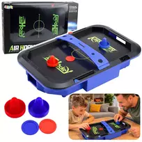 LEAN TOYS Air Hockey stalas – Įgūdžių žaidimas vaikams su rituliais 43x26 cm