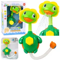 LEAN TOYS Voniai Skirta Vėžliuko Formos Vonios Žaislas su Žuvies Fontanu, Dušu ir Siurbtukais