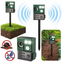 LEAN Solar Animal Repeller with Motion Sensor, Ultrasound, LED Diodes