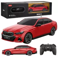 BMW i5 radijo bangomis valdomas automobilis RC Raudonas Rastar 1:24