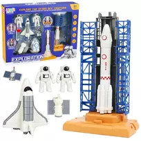LEAN TOYS Space Set Cosmonauts Launch Tower Rocket Shuttle Building Blocks 300 Pieces