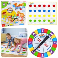 LEAN TOYS Family Twist Fun Mat Random Wheel Arcade Game