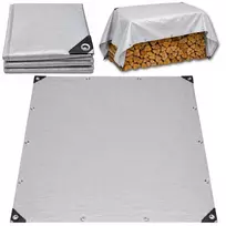 LEAN Tarpaulin Waterproof Reinforced Protective Rainproof Foil Gray 2x4 M