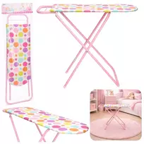 LEAN TOYS Sulankstoma metalinė vaikiška lyginimo lenta su taškeliais 61 cm
