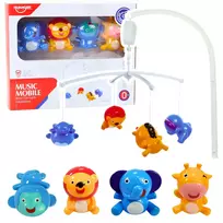 LEAN TOYS Crib Carousel Animals Lion Elephant Giraffe Sound