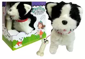 LEAN TOYS Dog on a Leash Interactive Dog Husky