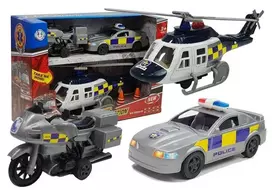 LEAN TOYS Policijos rinkinys su šviesomis ir garsu