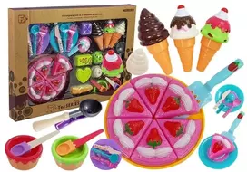 LEAN TOYS Saldumynų rinkinys – Desertai, Ledai, Sausainiai, Aksesuarai – Vaidmenų žaidimų maistas