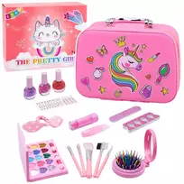 LEAN TOYS Grožio rinkinys Unicorn Kosmetinė Nagų Aksesuarai Kosmetika