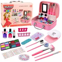 LEAN TOYS Grožio rinkinys Kosmetinė Vaikams Nagų Aksesuarai Džiovintuvas 20 vnt