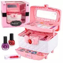 LEAN TOYS Grožio rinkinys makiažui ir nagams, kosmetikos dėžutė vaikams