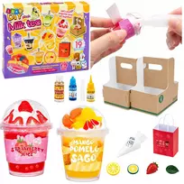 LEAN TOYS DIY Kūrybinis rinkinys: kuriame, dekoruojame squishy pieno kokteilius