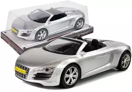 LEAN TOYS Modelis Automobilio Kabrioletas Sidabrinis 1:18